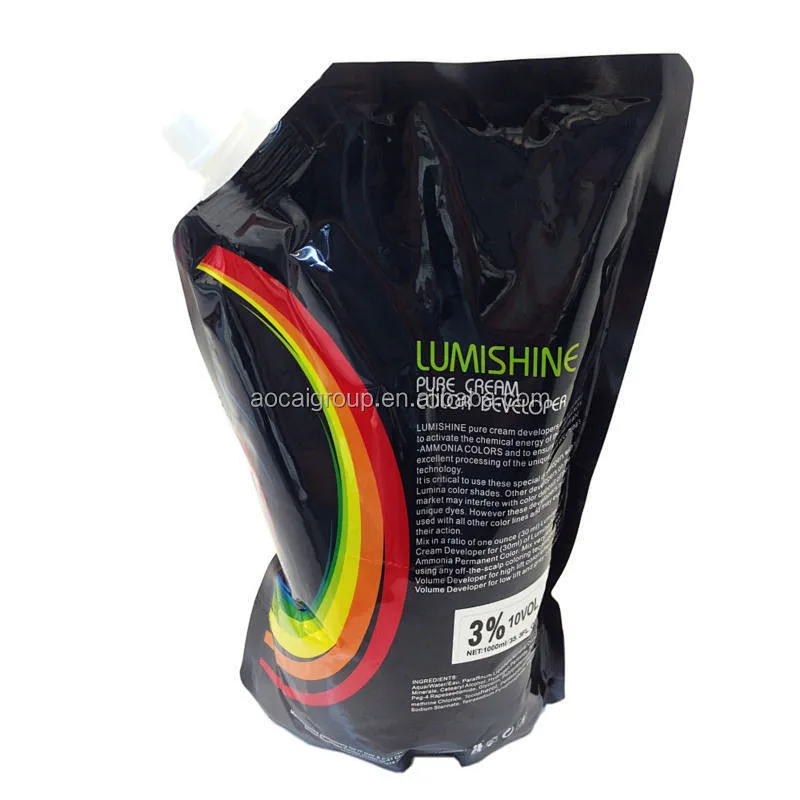 Private label LUMINA hair oxidant cream manufacturers hair peroxide color developer 3% 6% 9%12% 18%