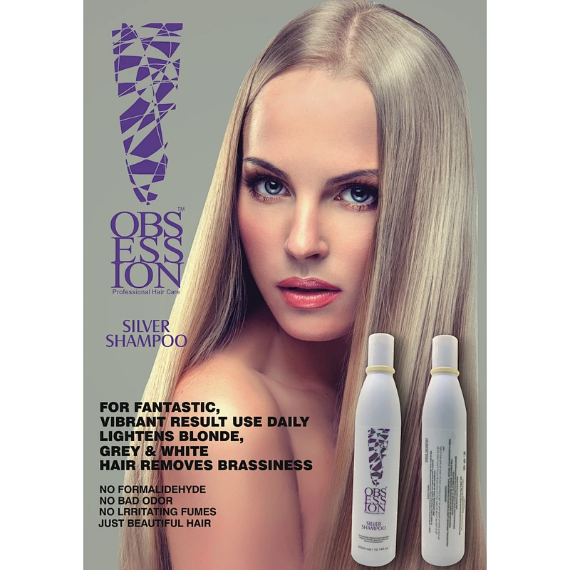 Purple shampoo blonde No yellow hair color dye shampooina
