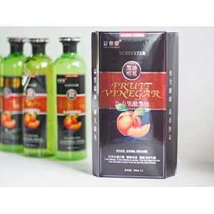 Frut vinegar no ammonia extracts natural hair black color dye gel