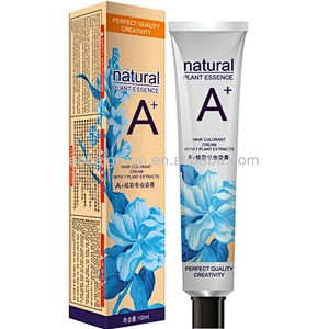 Permanent professional brazilian keratin hair dye for men super black hair color cream