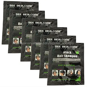 Manufacturer Natural Hair color shampoo Sachet black hair dye shampoo for Grey/Gray