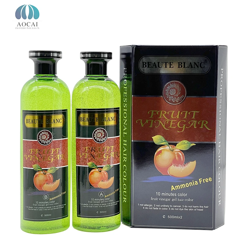 OEM Permanent Natural Hair Dye Color Hair Gel for Black