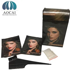 Low Cost Convenient Herbal Easy Operation hair dye Permanent Magic Black hair color  cream