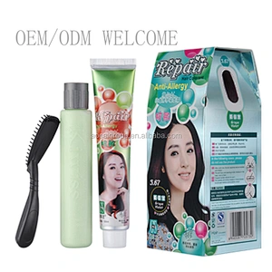 Professional color cream for brazilian hair sell best colored home use hair dye