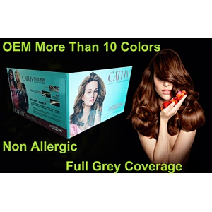 OEM 2 folds hair color chart manufacturers