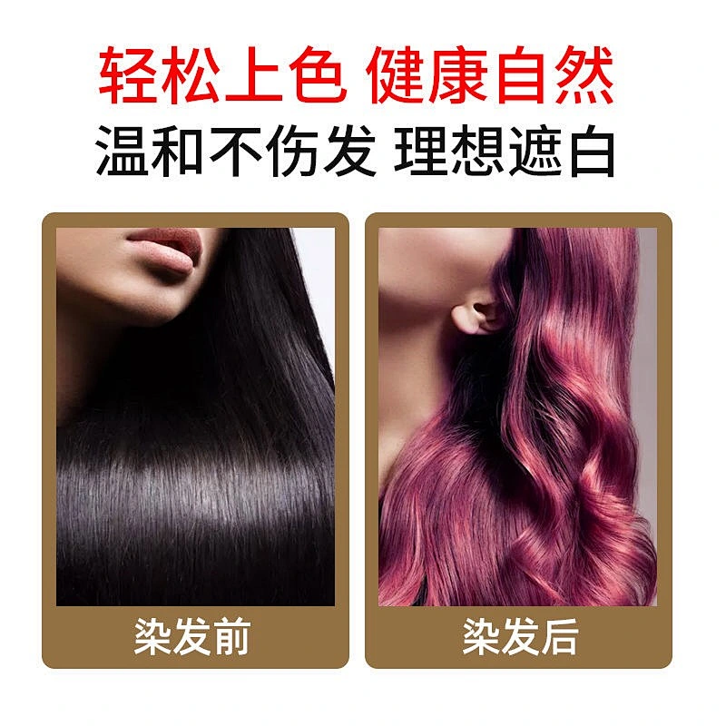 2020 Natural Instant Black Hair Dye Shampoo Color Shampoo Sachet for grey hair
