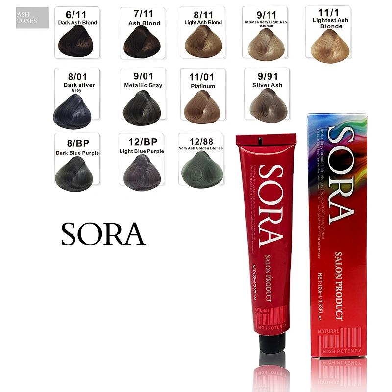 Permanent fashion hair color dye cream low ammonia hair dye for professional salon