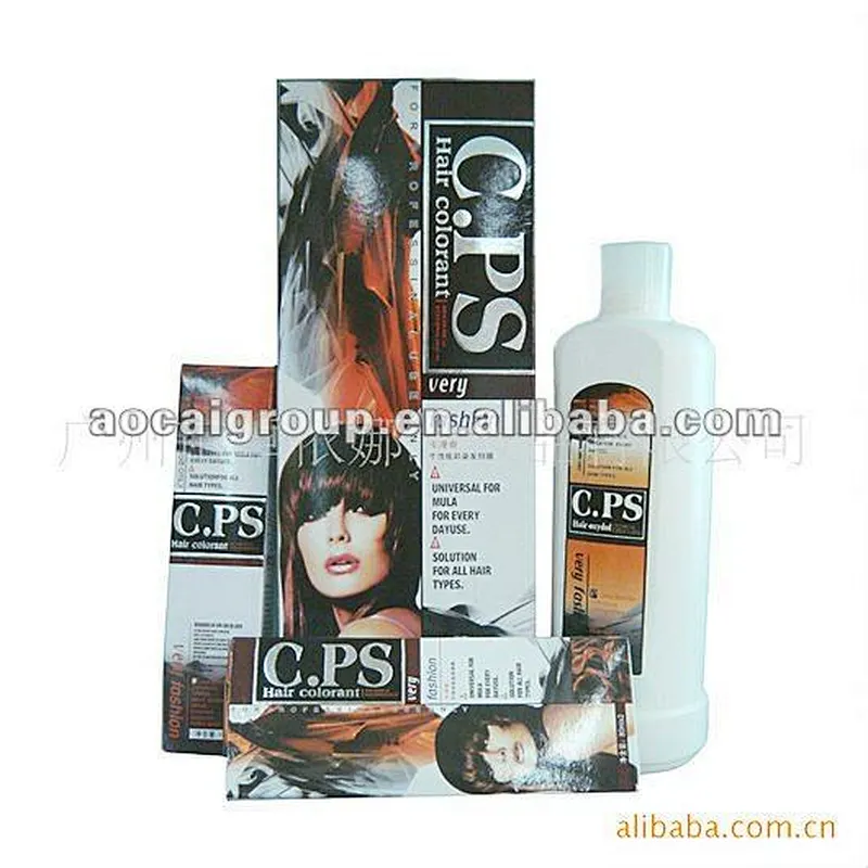 German hair color with developer plus comb and gloves