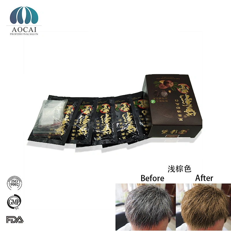 Home use sachet hair darkening shampoo  hair color cream hair dye shampoo black