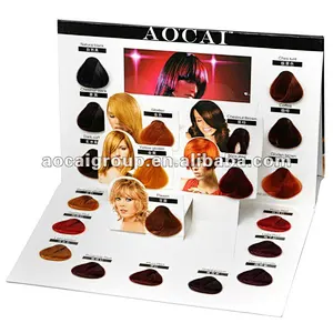 Customize hair dye color chart / hair color swatch book/hair palette