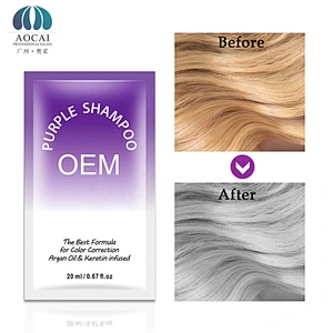 Factory remove Yellow Purple Silver Shampoo  Purple shampoo for blonde hair