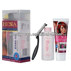 Natural henna hair colour cover gray dye quality cream factory