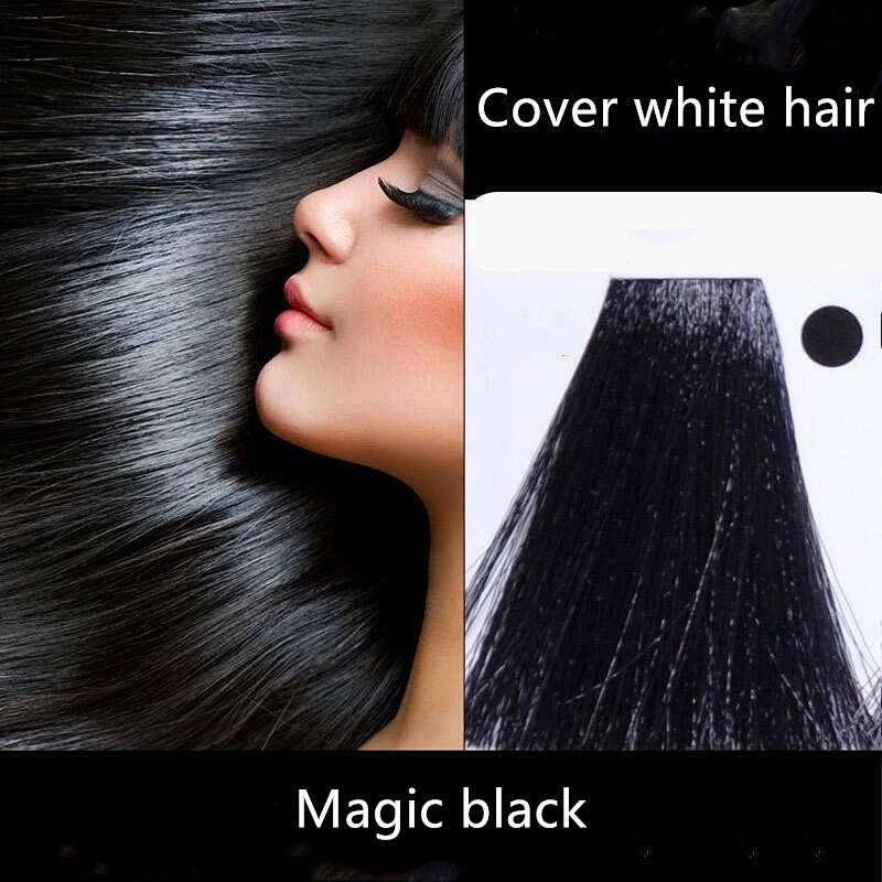 Permanent colour polish gel hair mokeru black dark brown color shampoo