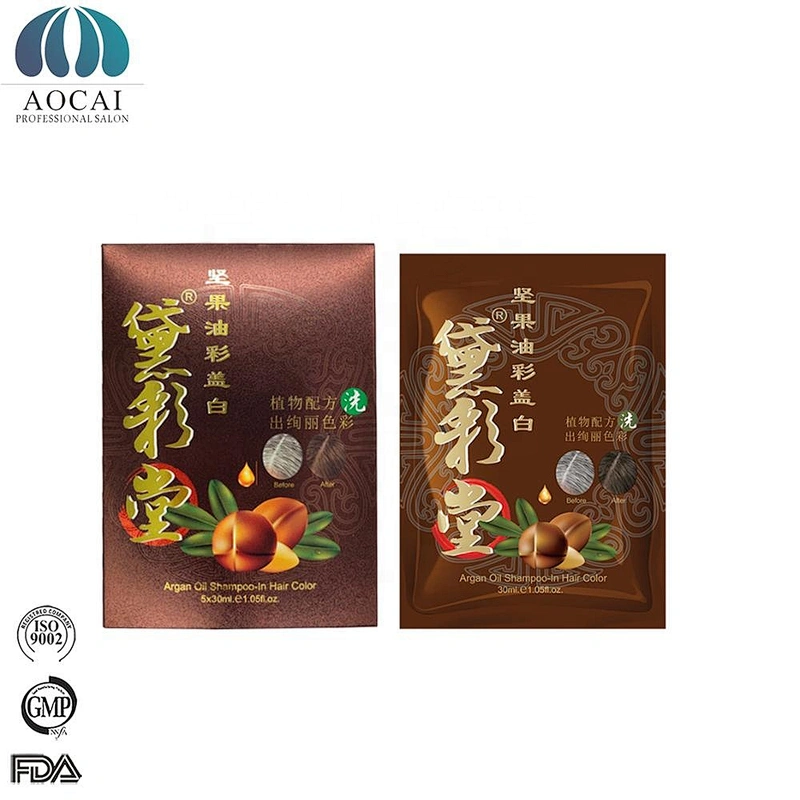 OEM Permanent Natural Hair Dye Color Colour Cream argan oil hair color shampoo for Black hair