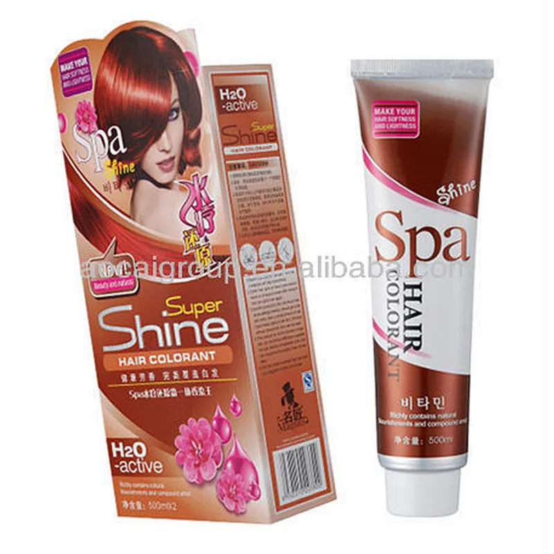 H2O active SPA private label natural plants extract names hair colors