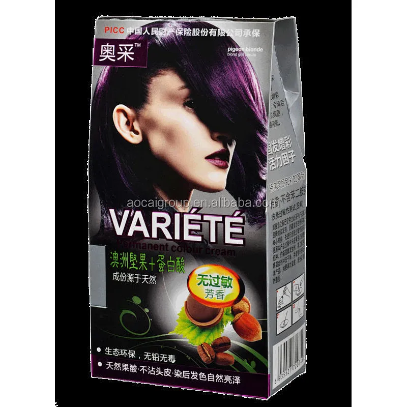 VARIETE halal permanent hair color cream