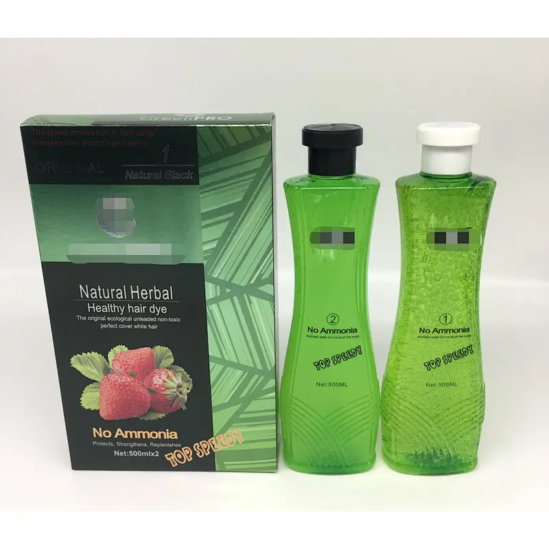 Customize Natural fruit extracts healthy black vinegar hair color dye