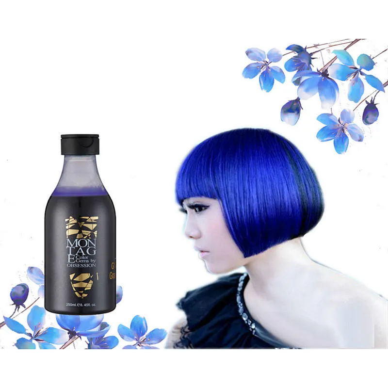 Britain brand brilliant blue hair dye and various other brilliant colors