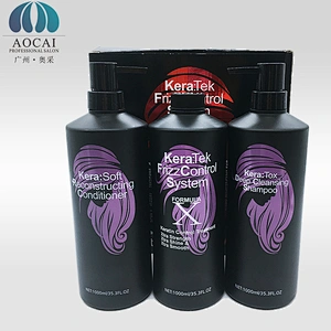 professional Brazilian keratin hair smoothing straightening treatment