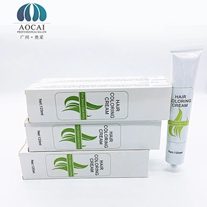 Hotsale Pearl paste salon use permanent professional hair dye cream with hair dye colour chart