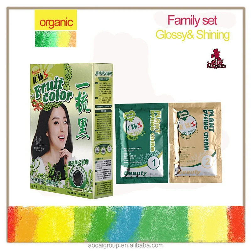 China traditional fast black herbal hair dye shampoo