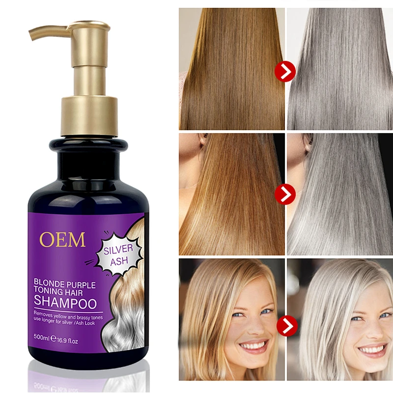 High quality Brassy Control Purple Toner Silver Shampoo OEM/ODM