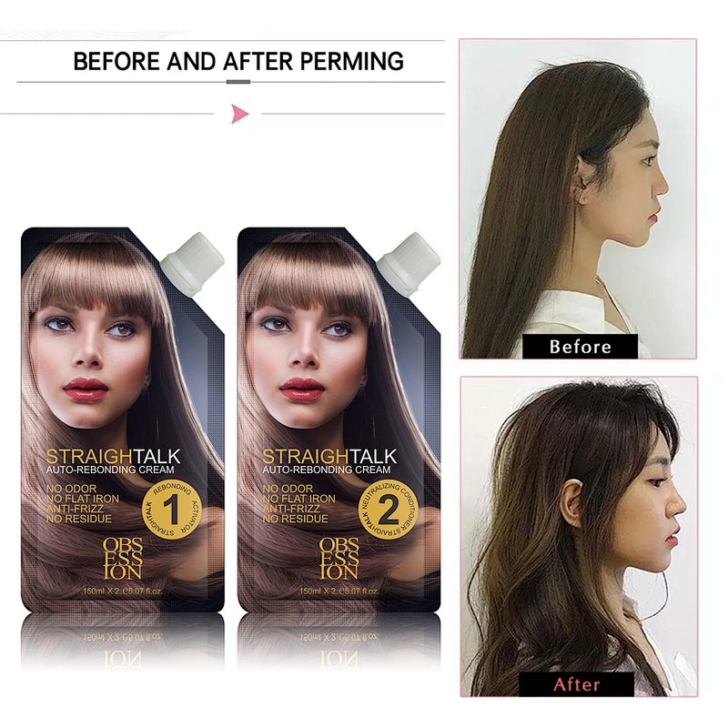 Hot sale Private label Obsession hair perming products for curling and straightening