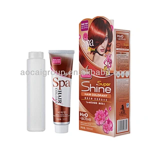 red wine hair dye new shine hair color cream popular in young ladies