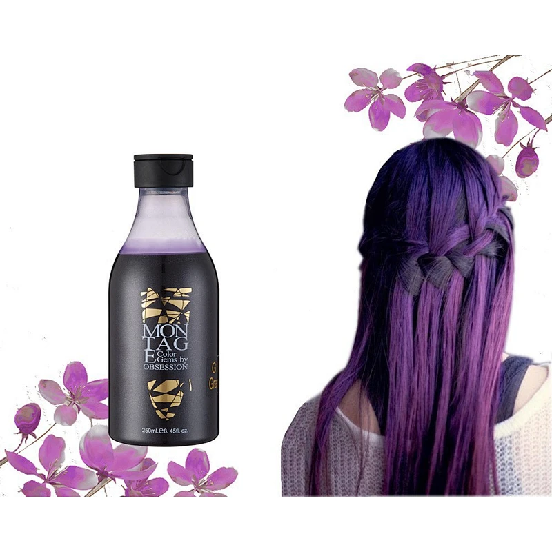 Britain brand no ammonia no peroxide hair color purple hair dye /golden yellow hair dye