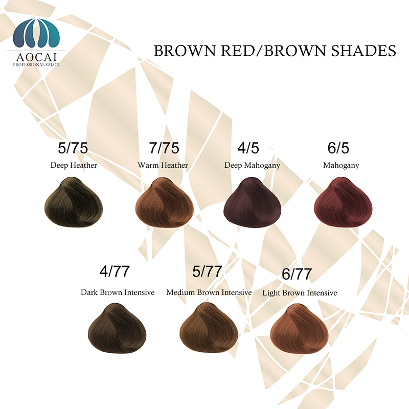 OEM/ODM professional use hair dye color chart for salon