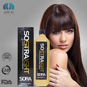 OEM/ODM Factory Price 1000ML brazilian keratin hair straightening  cream protein hair rebonding cream