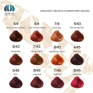 OEM 2 folds hair color chart manufacturers