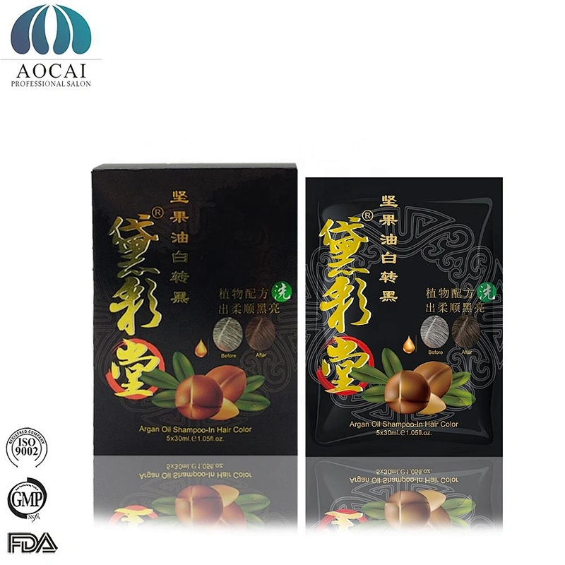 OEM Permanent Natural Hair Dye Color Colour Cream argan oil hair color shampoo for Black hair