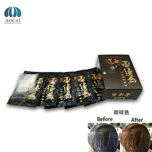 Home use sachet hair darkening shampoo  hair color cream hair dye shampoo black