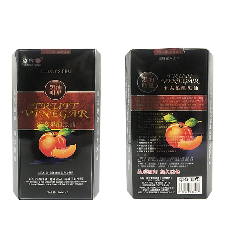 Natural Fruit Vinegar black gel professional Hair Color  For Covering gray hair