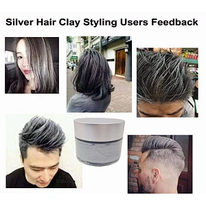 OEM Temporary Hair Color Wax Clay Dye Cream  Hair Paint Wax Hair pomade