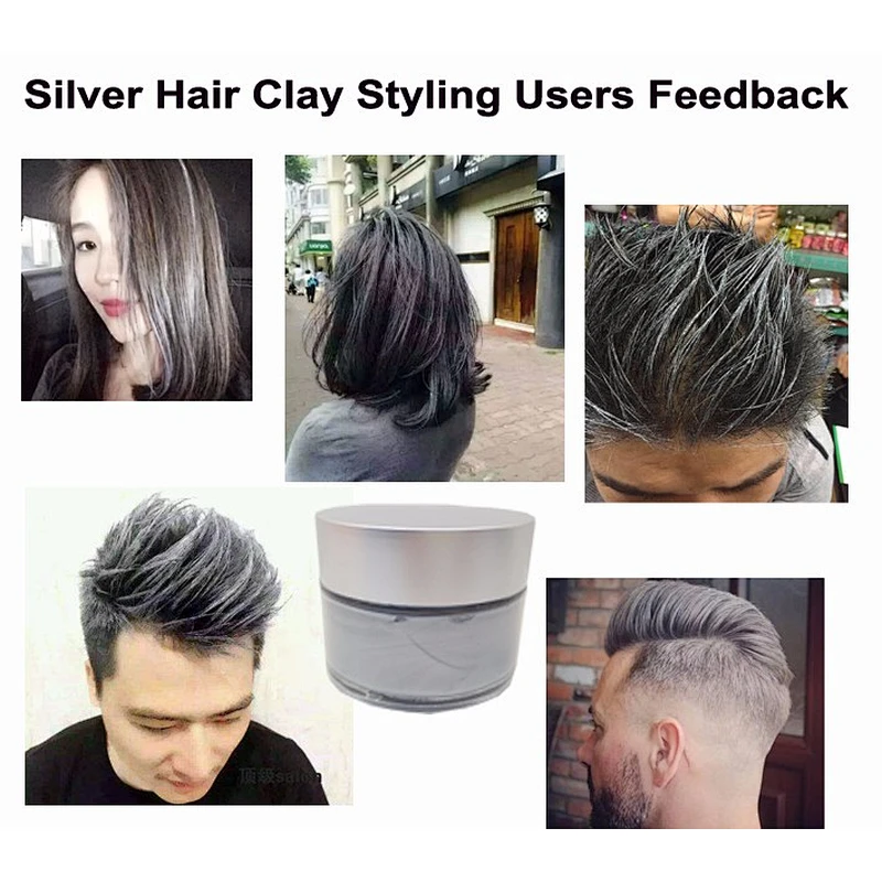 OEM Temporary Hair Color Wax Clay Dye Cream  Hair Paint Wax Hair pomade