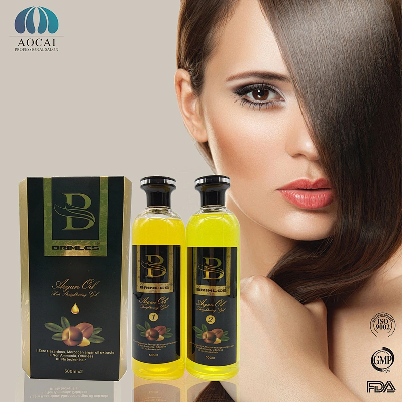 Health Argan oil easy home use straight Gel keratin oil 100% no harm hair straightening gel for straight and repair