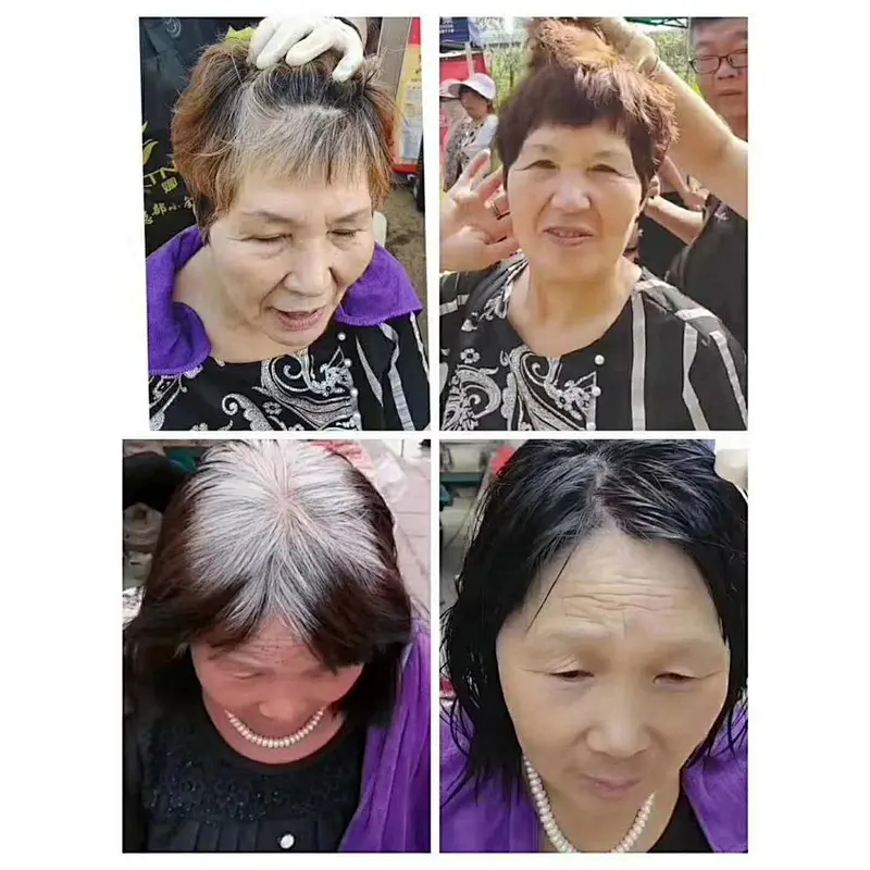 Best Natural Herbal Ammonia Free Aloe Dark Color Black Hair Dye Shampoo For Hair Dyes