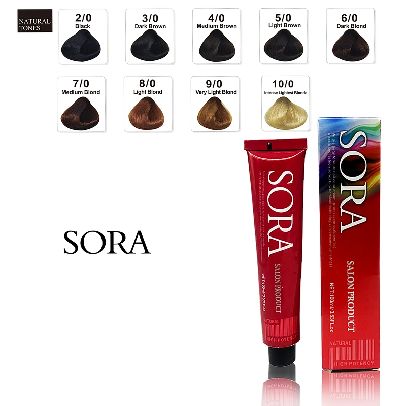 Permanent fashion hair color dye cream low ammonia hair dye for professional salon