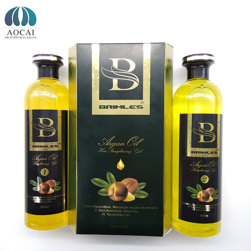 Professional High Quality Salon Private Label argan oil Collagen hair straightening gel for hair straightening