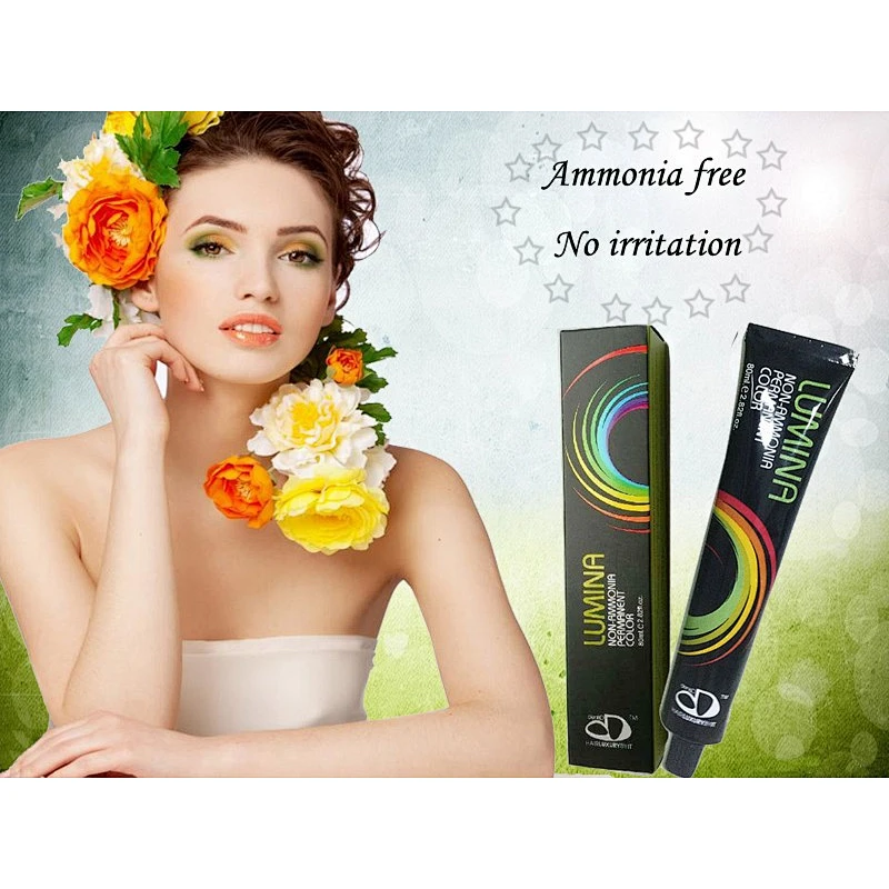 Lumina organic ammonia free hair dye/blue hair dye