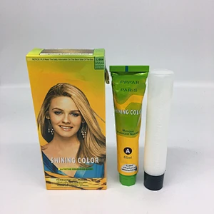 Best Professional Hair Dye Home Permanent Easy Color Gold Hair Color Cream with Developer