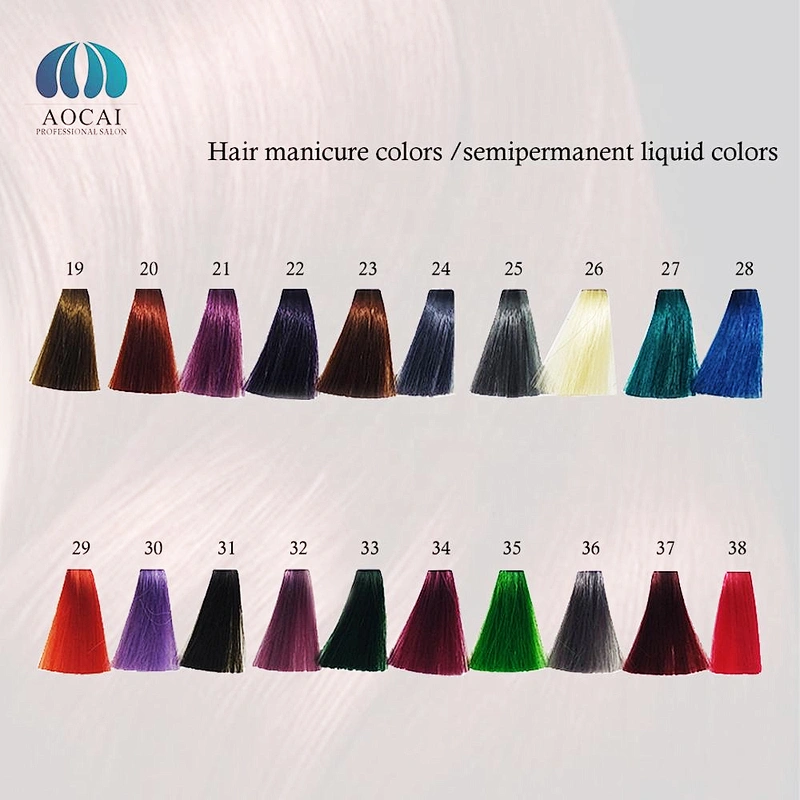 Private label 100% High Quality hair colour chart hair dye color cream swatch book