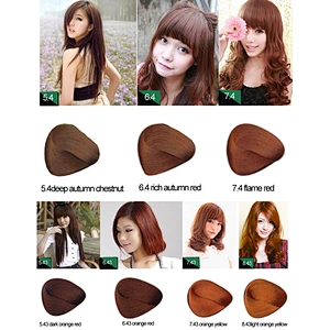 Factory price hair dye color chart hair color swatch book