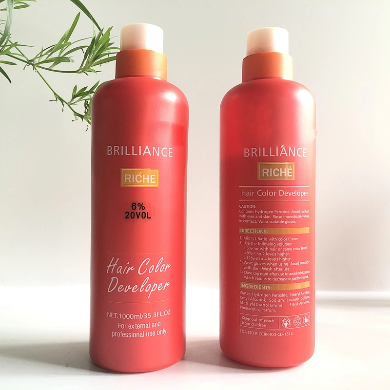 OEM  hydrogen to bleach 1000ml  Hair peroxidehair developer for hair dye