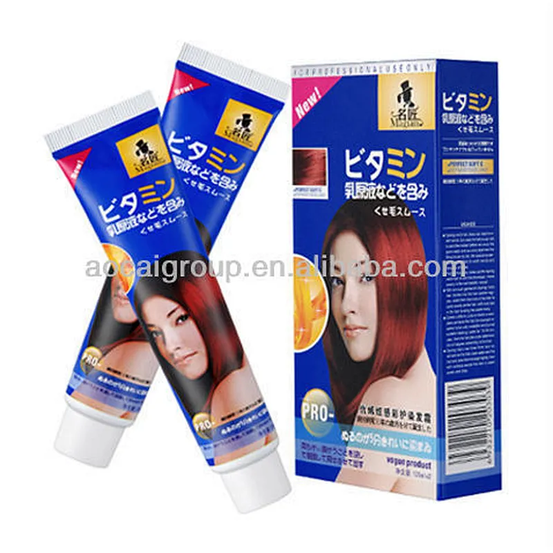 Ammonia free glitter tint hair dye color cream