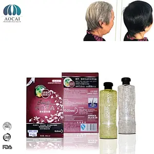 China traditional fast black herbal hair dye shampoo