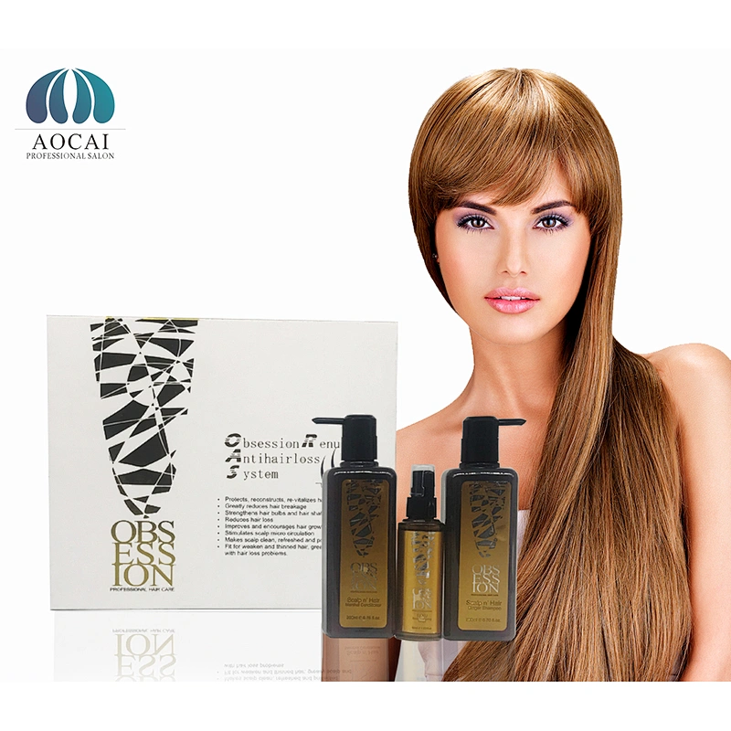 Best private label hair care anti hair loss hair growth natural Organic Obsession shampoo