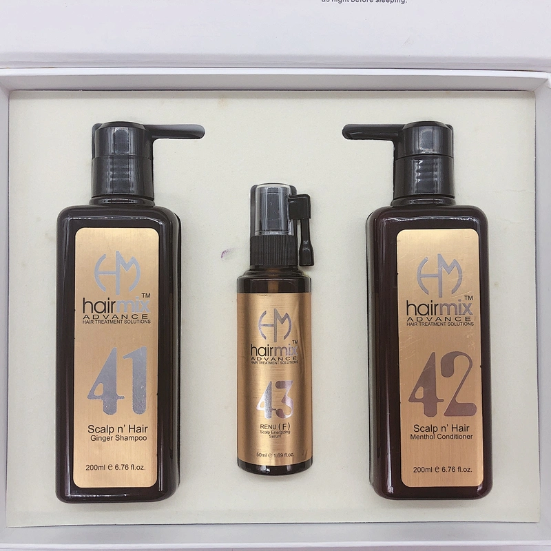 Oem odm hair regrowth shampoo conditioner set effective anti hair loss treatment